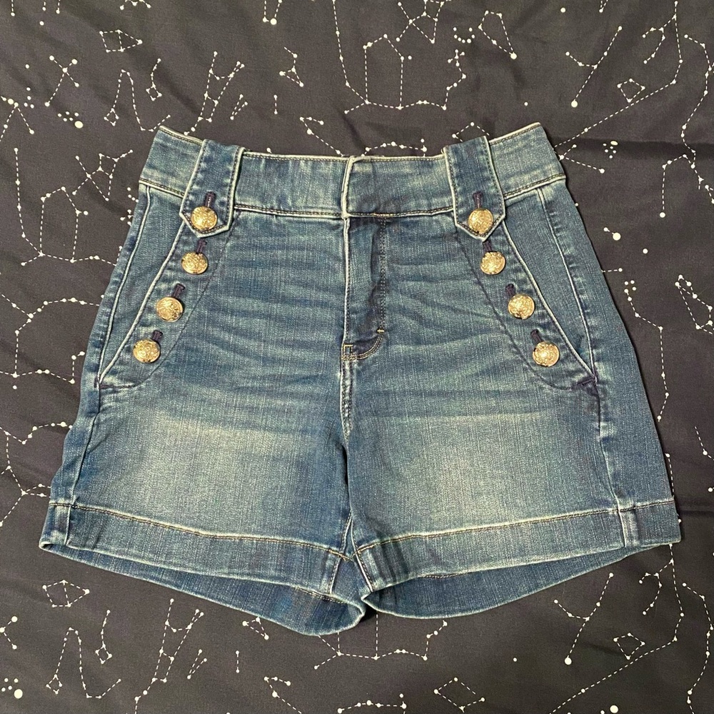 White House Black Market High Waist Denim Shorts